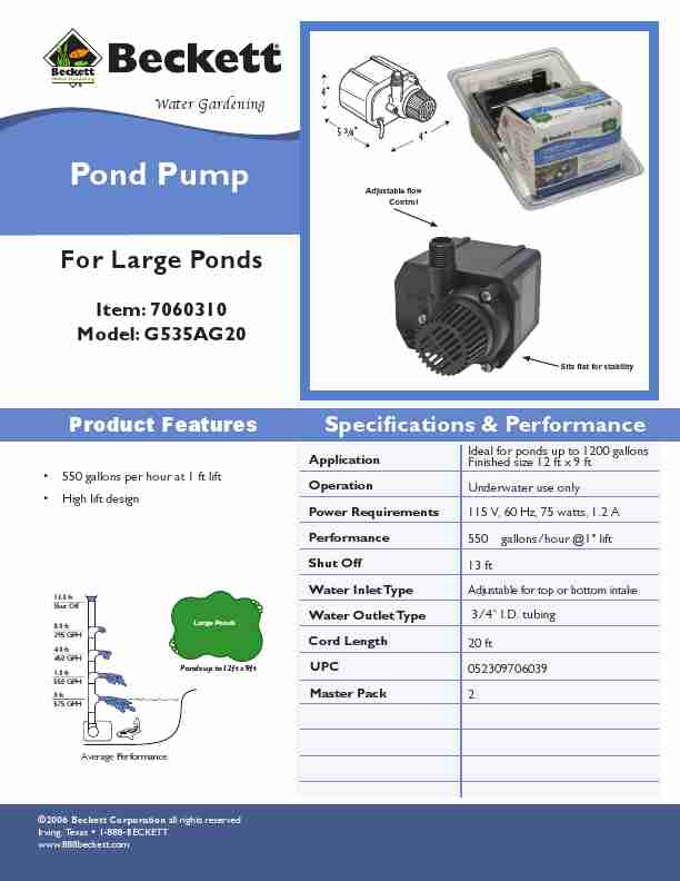 Beckett Water Gardening Plumbing Product G535AG20-page_pdf